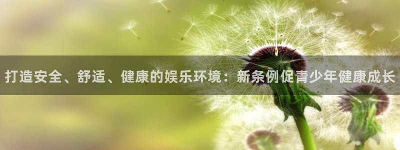 万向娱乐app最新版怎么下载苹果：打造安全、舒适、健康的娱乐环境：新条例促青少年健康成长